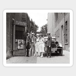 The Krazy Kat Speakeasy, 1921. Vintage Photo Magnet